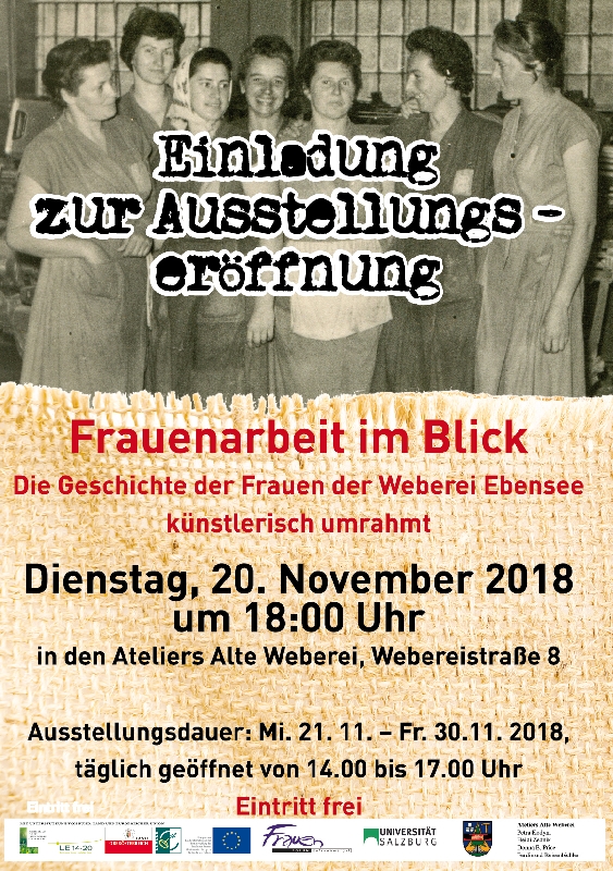 Plakat der Ausstellungseröffnung