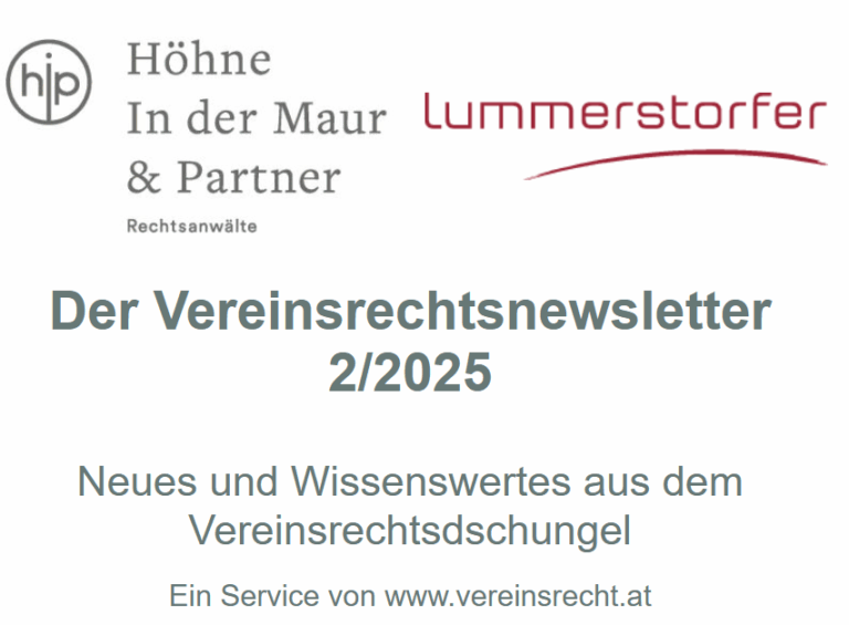 Kennt ihr den Vereinsrechtsnewsletter?
