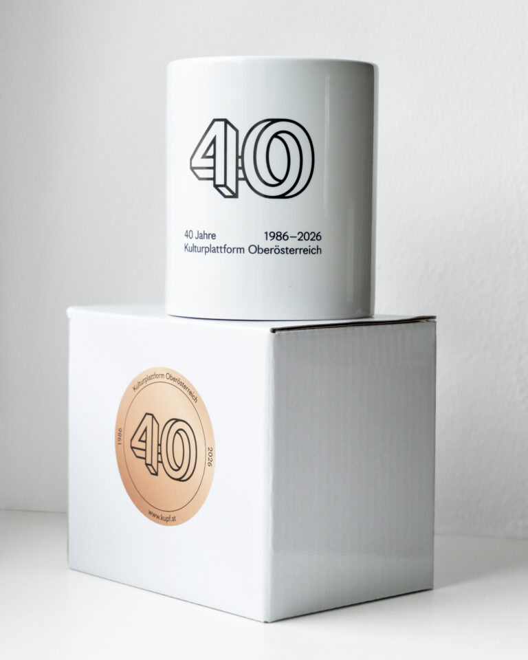 Neuer 40 Jahre KUPF OÖ Merch im Shop
