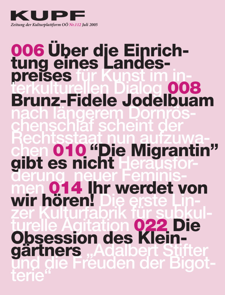Cover KUPFzeitung #112/2005