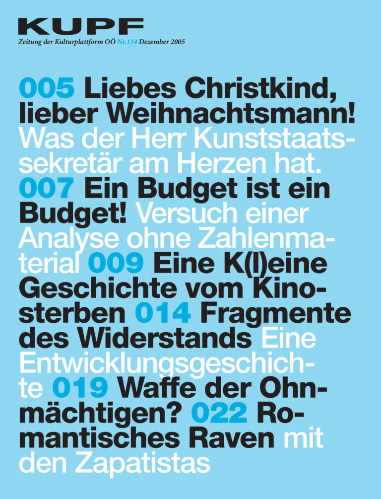 Cover KUPFzeitung #114/2005