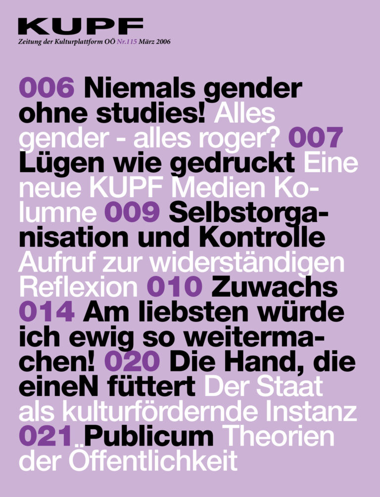 Cover KUPFzeitung #115/2006