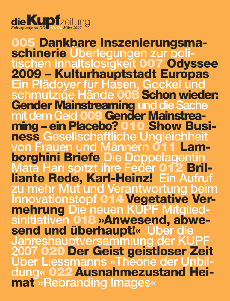 Cover KUPFzeitung #120/2007