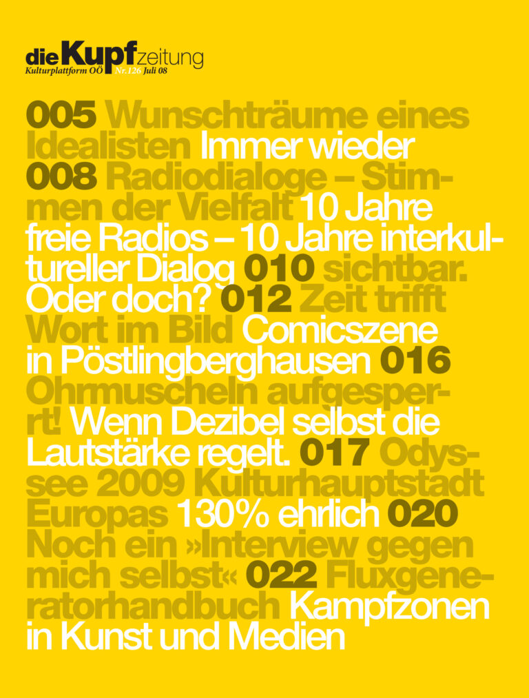 Cover KUPFzeitung #126/2008