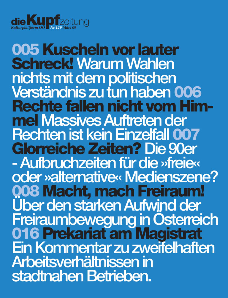Cover KUPFzeitung #129/2008