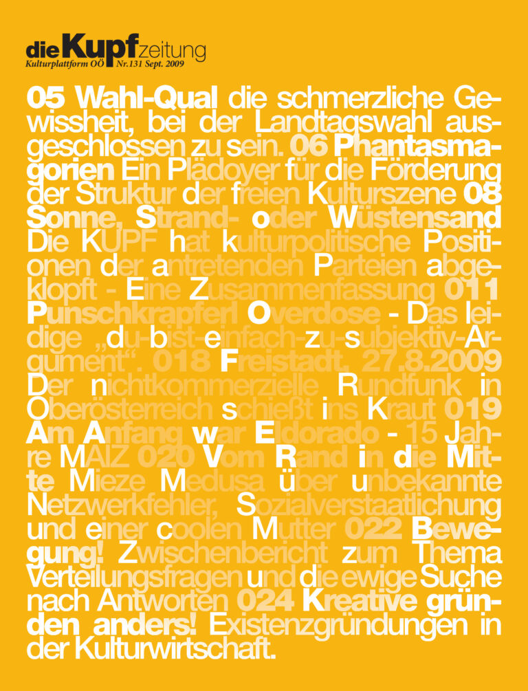 Cover KUPFzeitung #131/2009