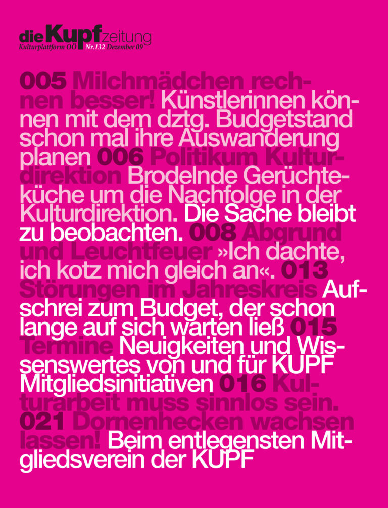 Cover KUPFzeitung #132/2009