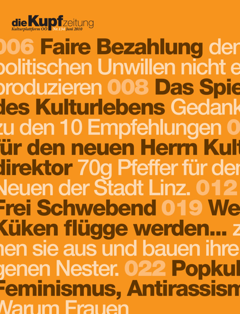 Cover KUPFzeitung #134/2010
