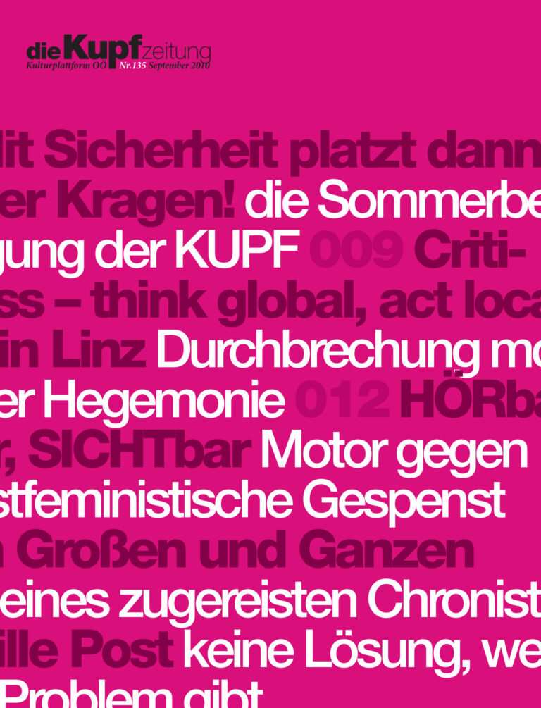 Cover KUPFzeitung #135/2010