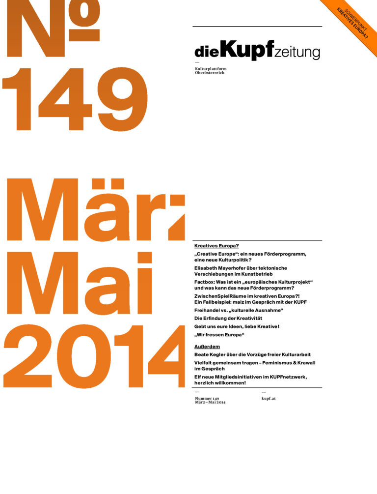 Cover KUPFzeitung #149/2014